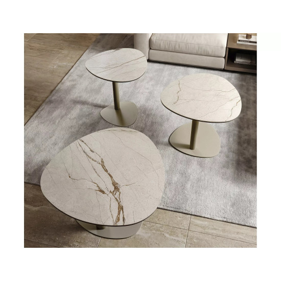 Стол журнальный кофейный Ciao B ø58 см Беж/Кашемир 2