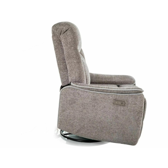 Кресло реклайнер электрическое Odys Raven Серая ткань / Черный каркас 5