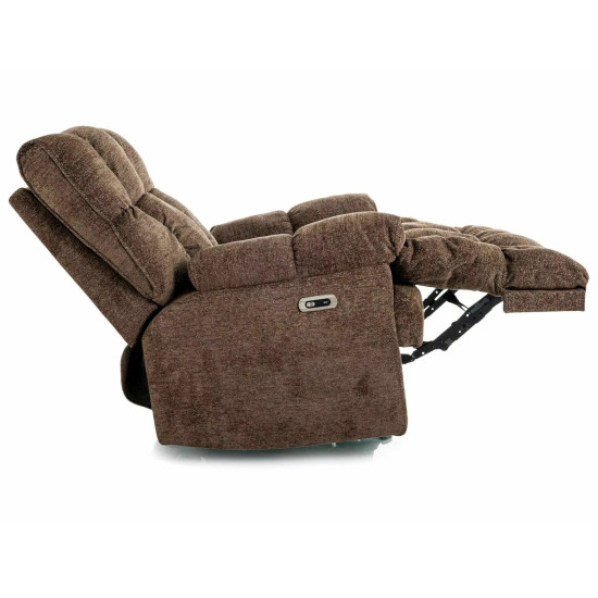 Кресло реклайнер электрическое Homer Raven Капучино ткань / Черный каркас 4