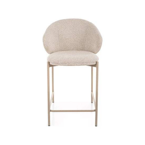 Полубарный кухонный стул Kioto H-2 Светло-бежевая ткань / Кашемир каркас 2