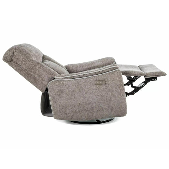 Кресло реклайнер электрическое Odys Raven Серая ткань / Черный каркас 6