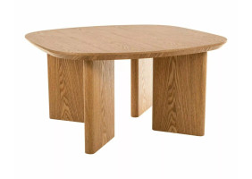 Стіл журнальний кавовий Kuma 80×80 см Дуб