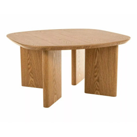 Стіл журнальний кавовий Kuma 80×80 см Дуб