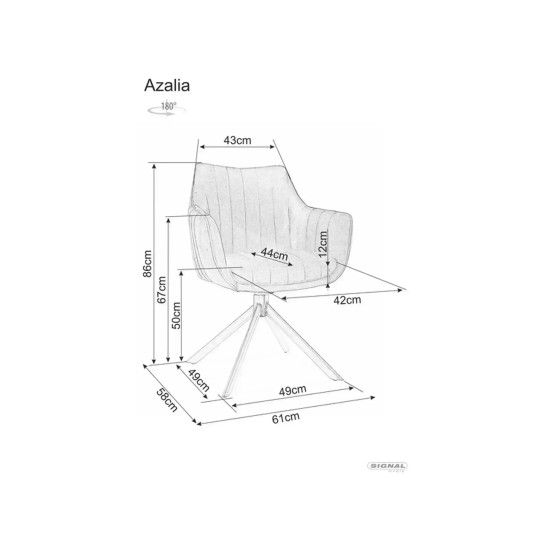 Стул кухонный обеденный мягкий Azalia Leo Темно-бежевая ткань / Черный каркас 6