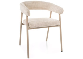 Стул кухонный обеденный мягкий Katana Бежевая ткань / Кашемир каркас