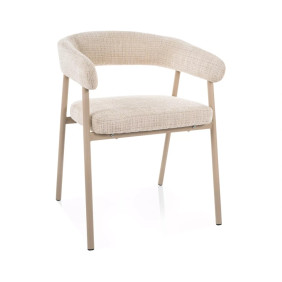 Стул кухонный обеденный мягкий Katana Бежевая ткань / Кашемир каркас