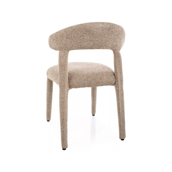 Стул кухонный обеденный мягкий Cava Бежевая ткань / Бежевый каркас 3