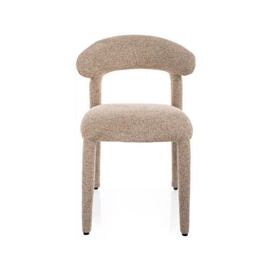Стул кухонный обеденный мягкий Cava Бежевая ткань / Бежевый каркас 2