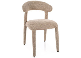 Стул кухонный обеденный мягкий Cava Бежевая ткань / Бежевый каркас
