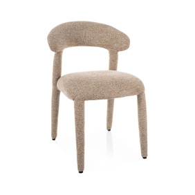 Стул кухонный обеденный мягкий Cava Бежевая ткань / Бежевый каркас