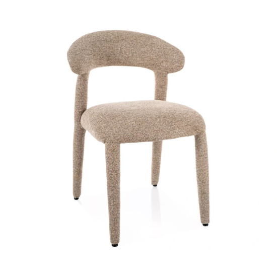 Стул кухонный обеденный мягкий Cava Бежевая ткань / Бежевый каркас 1