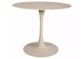 Стол обеденный кухонный Amadeo ø90 см Кашемир Беж