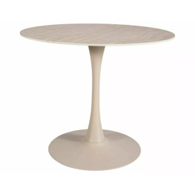Стол обеденный кухонный Amadeo ø90 см Кашемир Беж