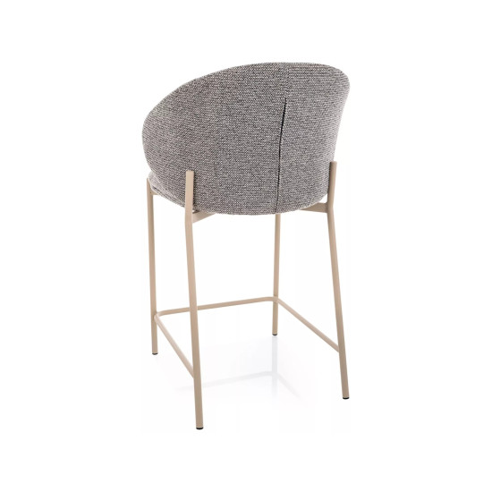 Полубарный кухонный стул Kioto H-2 Серая ткань / Кашемир каркас 3