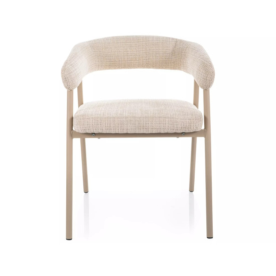 Стул кухонный обеденный мягкий Katana Бежевая ткань / Кашемир каркас 3