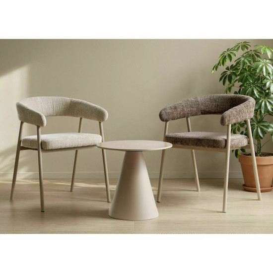 Стул кухонный обеденный мягкий Katana Бежевая ткань / Кашемир каркас 2