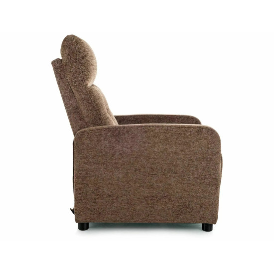 Кресло реклайнер Otus Raven Капучино ткань / Черный каркас 5