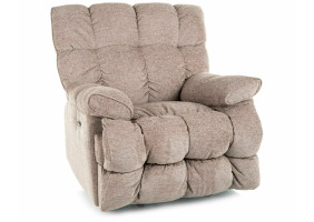 Кресло реклайнер электрическое Homer Raven Темно-бежевая ткань / Черный каркас