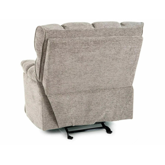 Кресло реклайнер электрическое Homer Raven Серая ткань / Черный каркас 2