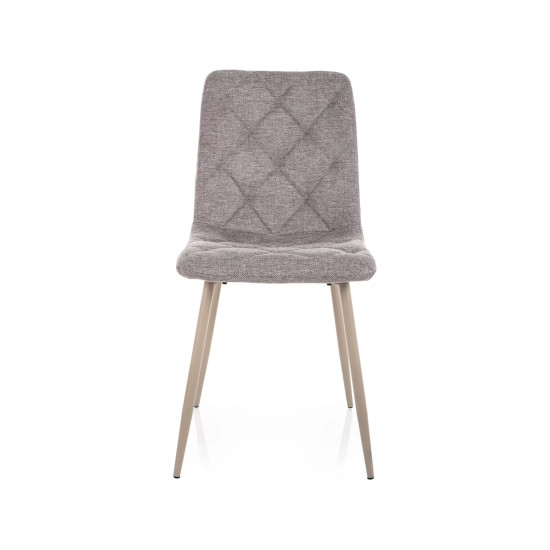 Стул кухонный обеденный мягкий Jerry Brego Серая ткань / Кашемир каркас 2