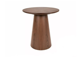 Стол журнальный кофейный Angel ø45 см Орех