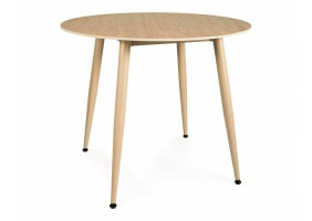 Стол обеденный кухонный Rion ø90 см Керамика Беж/Кашемир каркас