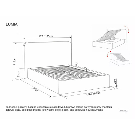 Кровать двухспальная мягкая Lumia Velvet 140×200 Темно-бежевая велюр Bluvel 14