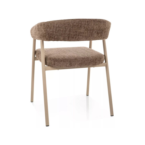 Стул кухонный обеденный мягкий Katana Капучино ткань / Кашемир каркас 4