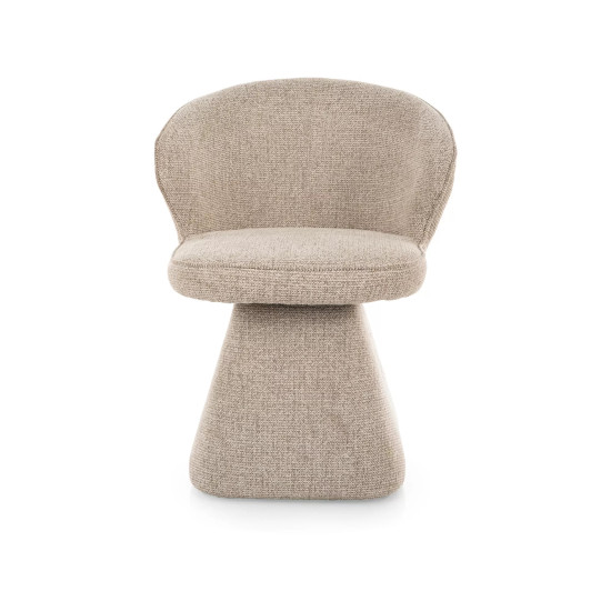 Стул кухонный обеденный мягкий Nago Noelle Бежевая ткань / Бежевый каркас 2