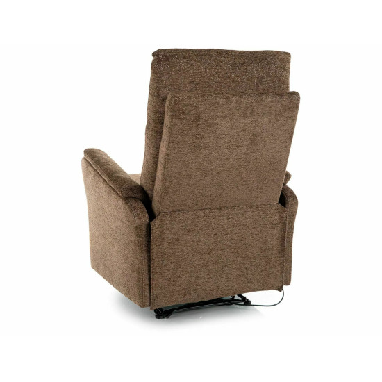 Кресло реклайнер электрическое Atlas Raven Капучино ткань / Черный каркас 2