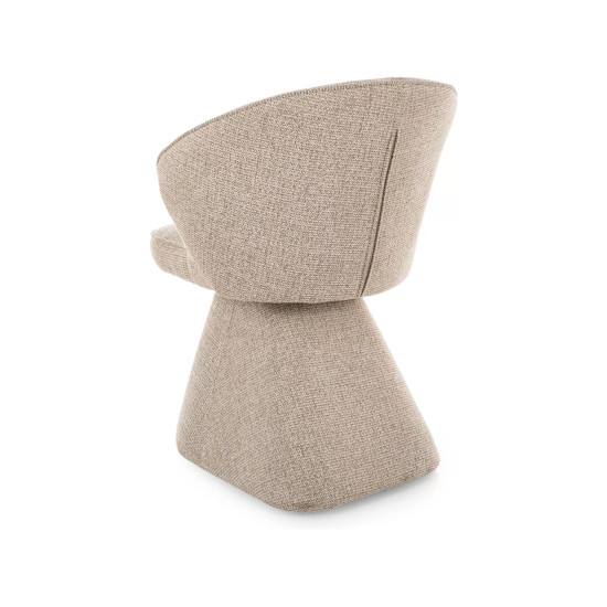 Стул кухонный обеденный мягкий Nago Noelle Бежевая ткань / Бежевый каркас 3