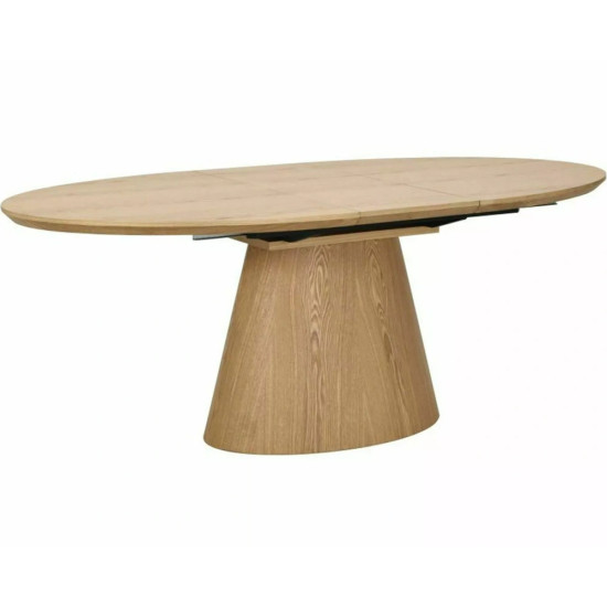 Стол обеденный раскладной кухонный Marocco (160–200)×100 см МДФ + шпон Дуб / Дуб каркас 1