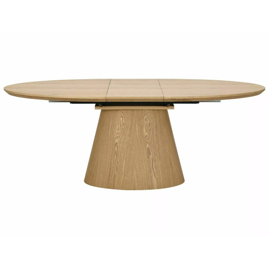 Стол обеденный раскладной кухонный Marocco (160–200)×100 см МДФ + шпон Дуб / Дуб каркас 2