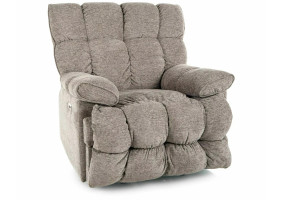 Кресло реклайнер электрическое Homer Raven Серая ткань / Черный каркас