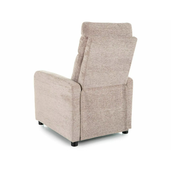 Кресло реклайнер Otus Raven Темно-бежевая ткань / Черный каркас 2