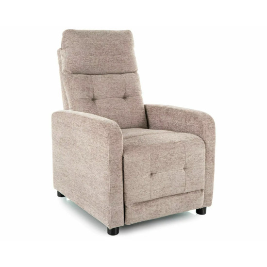 Кресло реклайнер Otus Raven Темно-бежевая ткань / Черный каркас 1