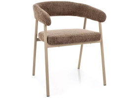 Стул кухонный обеденный мягкий Katana Капучино ткань / Кашемир каркас