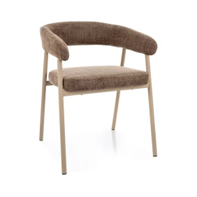 Стул кухонный обеденный мягкий Katana Капучино ткань / Кашемир каркас