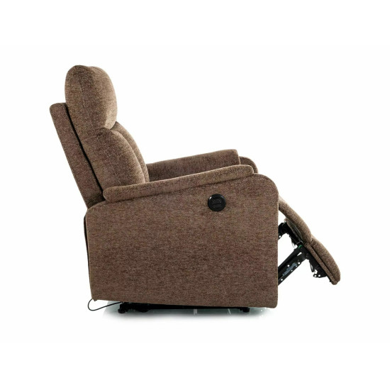 Кресло реклайнер электрическое Atlas Raven Капучино ткань / Черный каркас 4