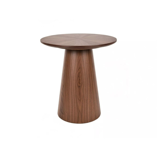 Стол журнальный кофейный Angel ø45 см Орех 3