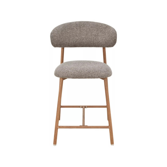 Полубарный стул кухонный Elton H-2 Капучино ткань / Дуб каркас 4