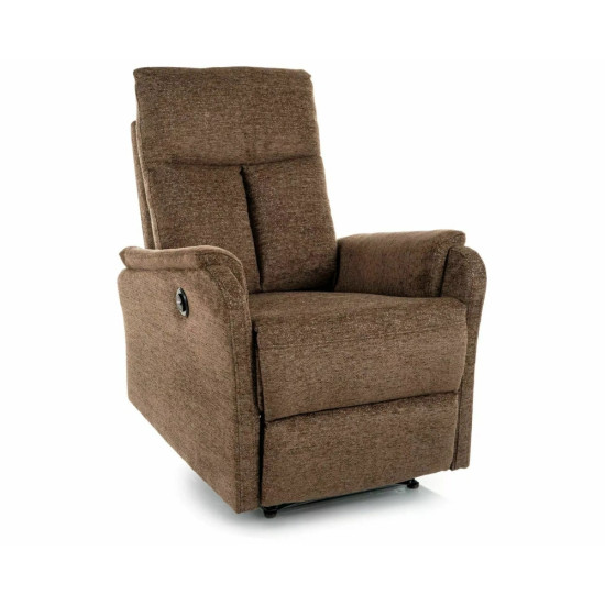 Кресло реклайнер электрическое Atlas Raven Капучино ткань / Черный каркас 1