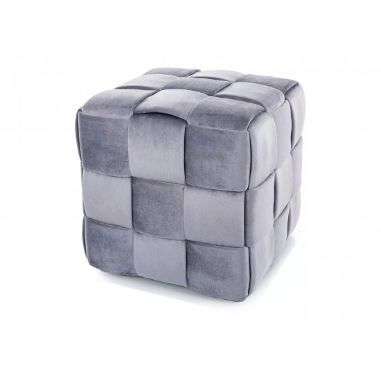 Пуф CASEL VELVET серый Тк.252 CASELVSZ 1