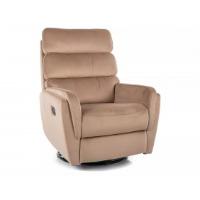 Кресло-реклайнер раскладное ARGOS VELVET беж BL.28 ARGOSVBE
