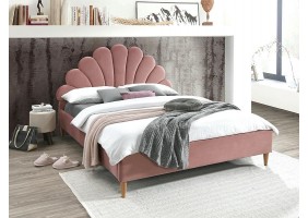Кровать двуспальная SANTANA VELVET 160x200 ант.роза / дуб BL.52 SANTANAV160RDN