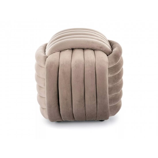 Пуф BRUNI VELVET темный беж Тк.251 BRUNIVCB 2