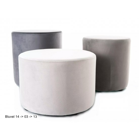 Пуф DOTI C VELVET серый BL.13 d.33 DOTICV13 2