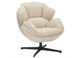 Кресло BETTY черный каркас / беж Тк.241 BETTYBE