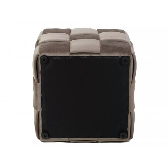 Пуф CASEL VELVET темный беж Тк.251 CASELVCBE 3