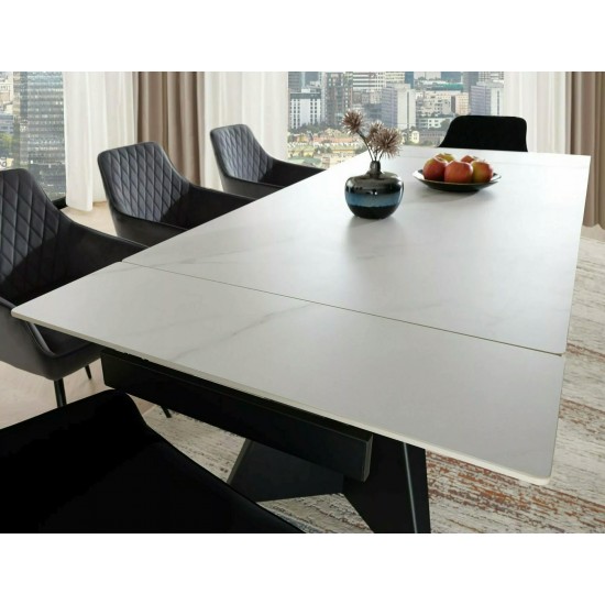 Стул кухонный MARLO VELVET черный каркас / серый BL.14 MARLOVCSZ 6